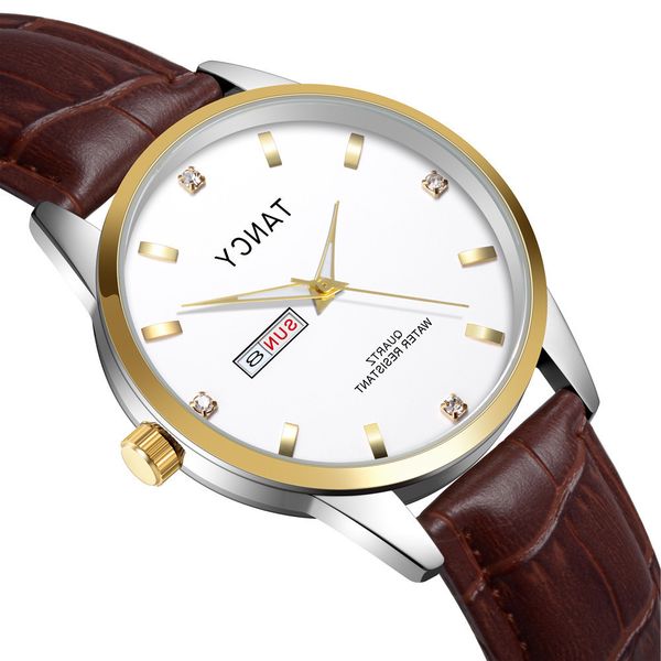new men's korean online red counter simple leisure fashion sports leather quartz watch, Slivery;brown
new men's korean online red counter simple leisure fashion sports leather quartz watch, Slivery;brown