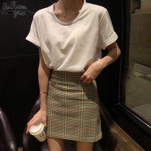 women's t-shirt 2021 summer cotton tshirts plus size solid short sleeve o-neck casual tshirt loose base white tee 13455
women's t-shirt 2021 summer cotton tshirts plus size solid short sleeve o-neck casual tshirt loose base white tee 13455