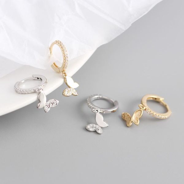 s925 silver hoop earrings with zircon butterfly dangle 925 sterling plata ear ring for women retro charm vintage fashion jewelry, Golden;silver
s925 silver hoop earrings with zircon butterfly dangle 925 sterling plata ear ring for women retro charm vintage fashion jewelry, Golden;silver