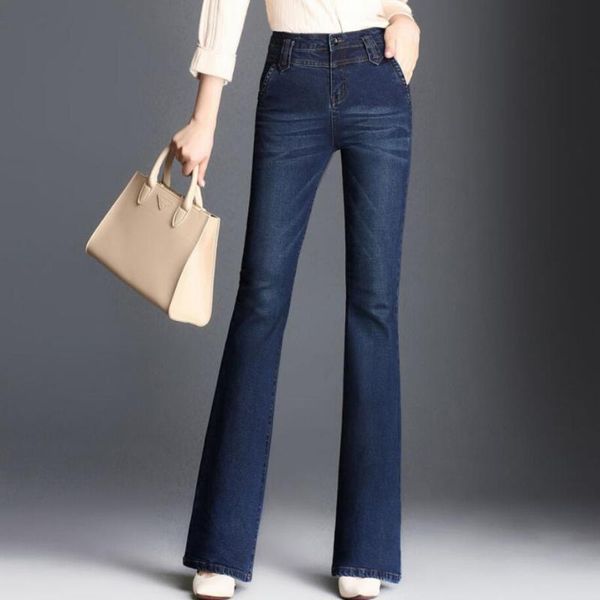 women's jeans yy spring autumn fashion women high waist long pants front zipper pockets lady flare casual 26-33, Blue
women's jeans yy spring autumn fashion women high waist long pants front zipper pockets lady flare casual 26-33, Blue
