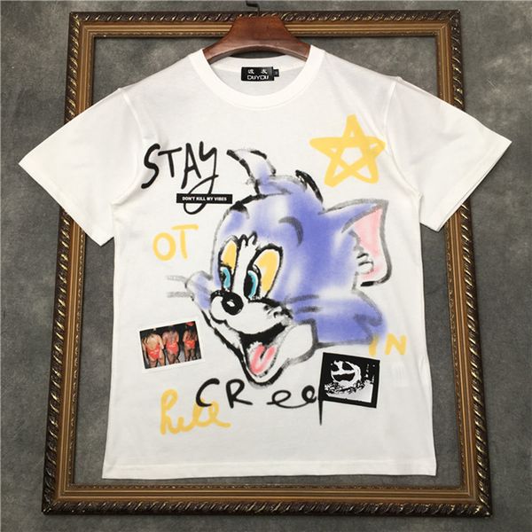 2021 new barrett men's short-sleeved t-shirt smiling cat head pattern women t shirts|streetwear 2191001623 ydkc, White;black
2021 new barrett men's short-sleeved t-shirt smiling cat head pattern women t shirts|streetwear 2191001623 ydkc, White;black