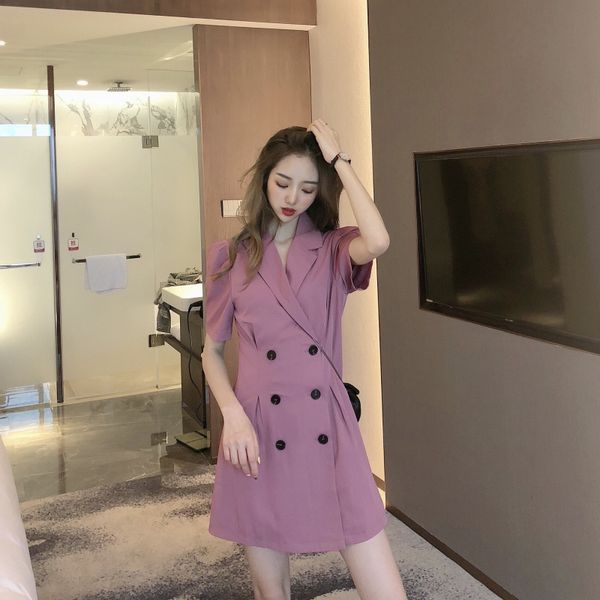 2021 Summer women short sleeve mini Dress lady Retro high waist work Dress female double breasted blazer dress vestidos, Black;gray
2021 Summer women short sleeve mini Dress lady Retro high waist work Dress female double breasted blazer dress vestidos, Black;gray