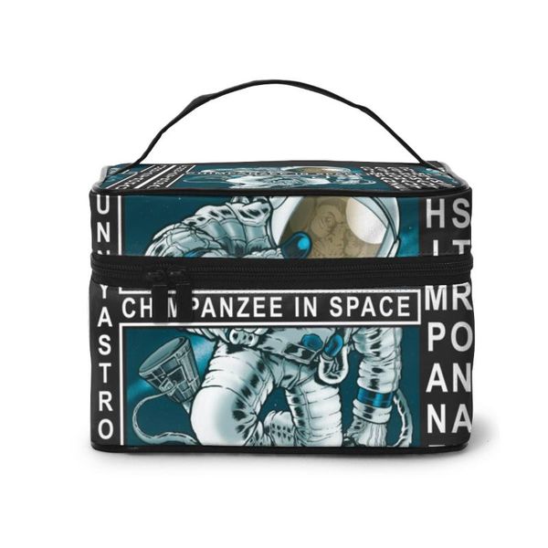 high capacity makeup bag travel cosmetic bag funny astronaut chimpanzee in space beauty
high capacity makeup bag travel cosmetic bag funny astronaut chimpanzee in space beauty