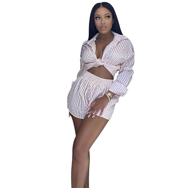 women's tracksuits donsignet women shorts set casual suit 2021 autumn striped long sleeve short crop two-piece, Gray
women's tracksuits donsignet women shorts set casual suit 2021 autumn striped long sleeve short crop two-piece, Gray