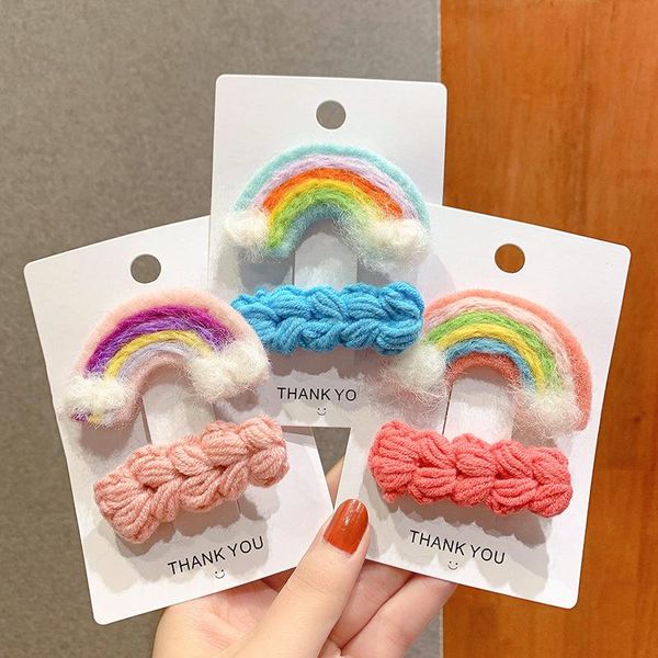 hair accessories children's hairpin korean version lovely handmade plush rainbow headdress, Slivery;white
hair accessories children's hairpin korean version lovely handmade plush rainbow headdress, Slivery;white
