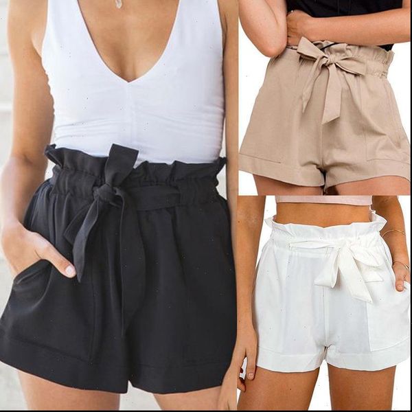 2021 new fashion women summer shorts summer style lace up casual shorts high waist summer shorts ruffle mini a, White;black 
2021 new fashion women summer shorts summer style lace up casual shorts high waist summer shorts ruffle mini a, White;black