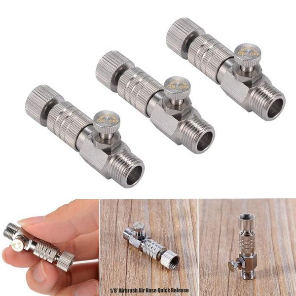 pneumatic tools 1/8inch airbrush air hose quick release disconnect coupler with adjustment valve adapter
pneumatic tools 1/8inch airbrush air hose quick release disconnect coupler with adjustment valve adapter