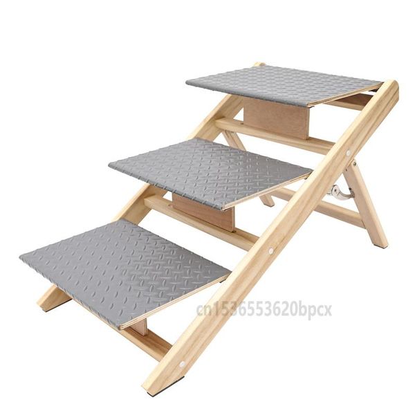 pet folding ladder dog stairs wooden 3-step stairs cat dog up down the small cats can move non-slip bearing 12 kg 
pet folding ladder dog stairs wooden 3-step stairs cat dog up down the small cats can move non-slip bearing 12 kg