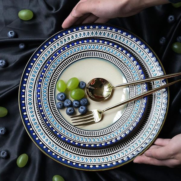 dishes & plates retro western dinner creativity pattern flat salad ceramic trinket fruit platos de cena tableware dk50dp
dishes & plates retro western dinner creativity pattern flat salad ceramic trinket fruit platos de cena tableware dk50dp