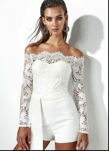lace jumpsuit womens lace off shoulder jumpsuit bodycon playsuit short trousers white romper drop shipping, Black;white
lace jumpsuit womens lace off shoulder jumpsuit bodycon playsuit short trousers white romper drop shipping, Black;white