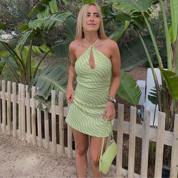 za chic fashion silk satin womens dress texture print mini vintage backless halter female dresses vestido, Black;gray
za chic fashion silk satin womens dress texture print mini vintage backless halter female dresses vestido, Black;gray