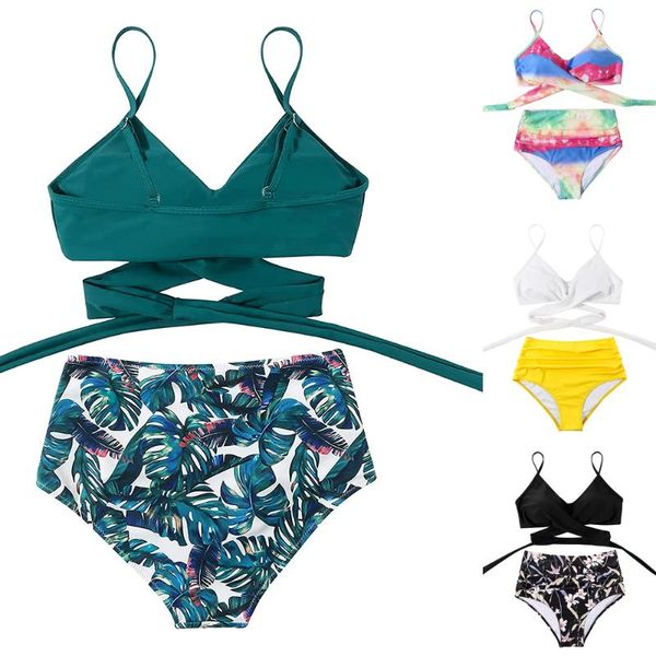 women's swimwear women 2 piece criss cross bikini set high waisted full coverage briefs push up bathing suits summer beach pool spa, White;black
women's swimwear women 2 piece criss cross bikini set high waisted full coverage briefs push up bathing suits summer beach pool spa, White;black