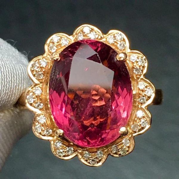 cluster rings rubillite ring fine jewelry pure 18 k gold natural rubi tourmaline 5.2ct gemstone diamond gift female for women, Golden;silver
cluster rings rubillite ring fine jewelry pure 18 k gold natural rubi tourmaline 5.2ct gemstone diamond gift female for women, Golden;silver