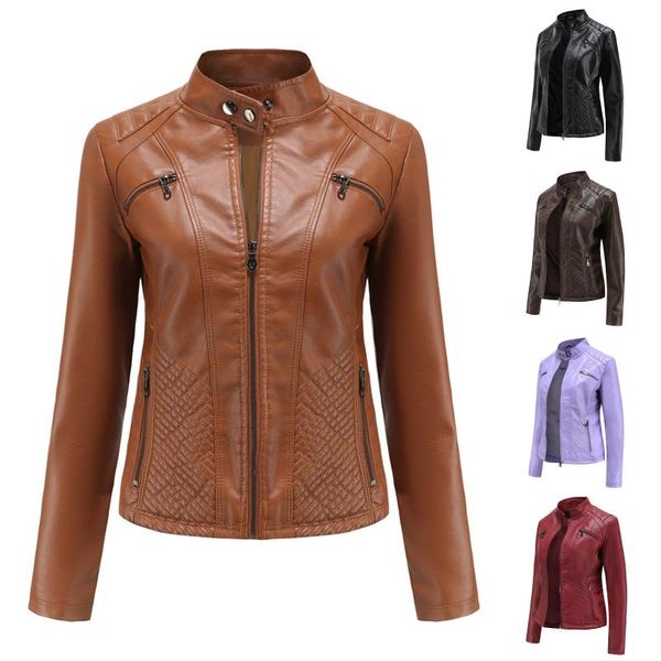 women's jackets women bomber motorcycle jacket long sleeve stand collar slim fit outerwear coat autumn winter waterproof windproof leat, Black;brown
women's jackets women bomber motorcycle jacket long sleeve stand collar slim fit outerwear coat autumn winter waterproof windproof leat, Black;brown