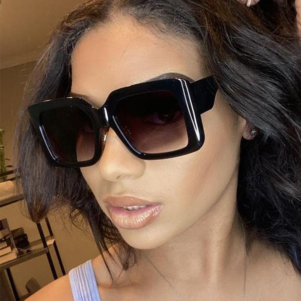 sunglasses luxury square women 2021 fashion classic brand designer glasses ladies black gradient eyewear oculos, White;black
sunglasses luxury square women 2021 fashion classic brand designer glasses ladies black gradient eyewear oculos, White;black