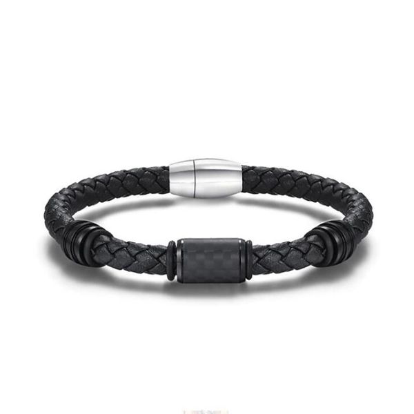 link, chain stainless steel punk rock black carbon fibre weave woven leather bracelet bangle men gift for him
link, chain stainless steel punk rock black carbon fibre weave woven leather bracelet bangle men gift for him
