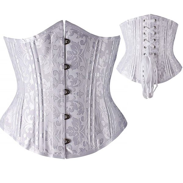 woman bustiers women steampunk double steel boned corset jacquard waist trainer cincher bustier short torso underbust corselet plus size xs-, Black;white
woman bustiers women steampunk double steel boned corset jacquard waist trainer cincher bustier short torso underbust corselet plus size xs-, Black;white