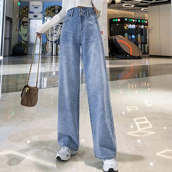 women's jeans high waist denim loose embroidered fashion wide-leg women brand daddy pants, Blue
women's jeans high waist denim loose embroidered fashion wide-leg women brand daddy pants, Blue