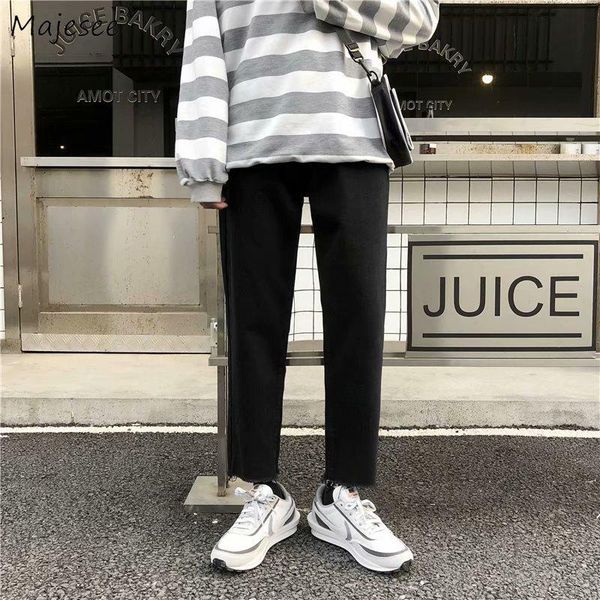 men's jeans men large size s-5xl curled leg teenagers fashion retro solid all-match denim ulzzang leisure males trousers, Blue
men's jeans men large size s-5xl curled leg teenagers fashion retro solid all-match denim ulzzang leisure males trousers, Blue