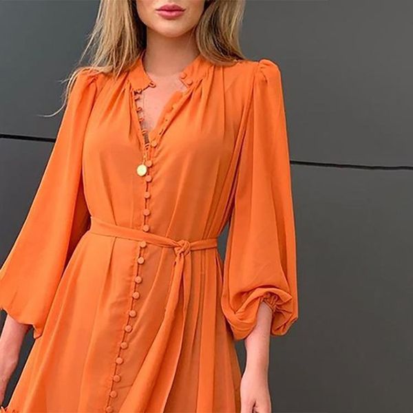 casual dresses 2021 elegant dress v-neck tie temperament commuter slim long skirt, Black;gray
casual dresses 2021 elegant dress v-neck tie temperament commuter slim long skirt, Black;gray