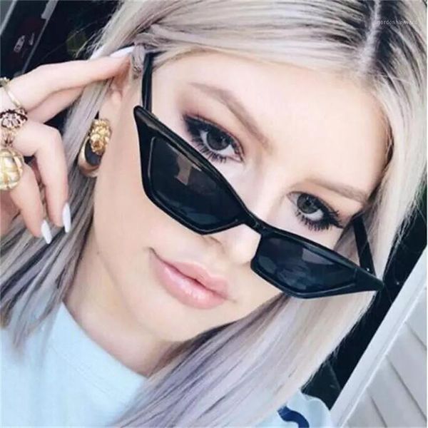 vintage cat eye sunglasses women designer glasses women/men retro shades for mujer, White;black
vintage cat eye sunglasses women designer glasses women/men retro shades for mujer, White;black