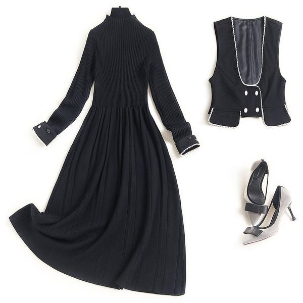 casual dresses 20003y12 fashion women's clothing 2021 spring brand design retro party style dress, Black;gray
casual dresses 20003y12 fashion women's clothing 2021 spring brand design retro party style dress, Black;gray