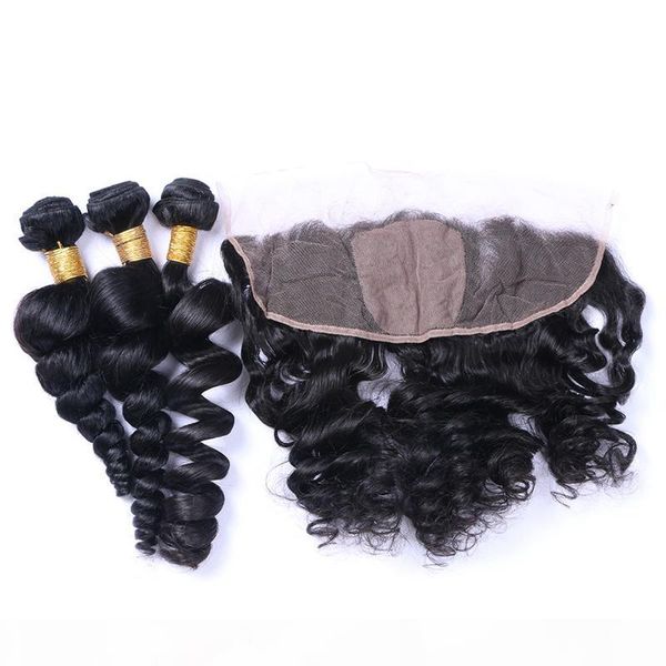 7a indian human hair loose wave 3bundles with silk base lace frontal closure 13x4 4pcs lot indian hair weaves with silk frontal, Black
7a indian human hair loose wave 3bundles with silk base lace frontal closure 13x4 4pcs lot indian hair weaves with silk frontal, Black