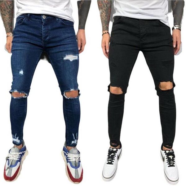 men's jeans multiple styles knee hole ripped men skinny big elasticity slim casual denim pants biker, Blue
men's jeans multiple styles knee hole ripped men skinny big elasticity slim casual denim pants biker, Blue