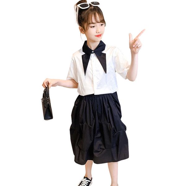 teen girls clothing letter tshirt + short children's clothes for patchwork outfit casual style cloth 210528, White
teen girls clothing letter tshirt + short children's clothes for patchwork outfit casual style cloth 210528, White