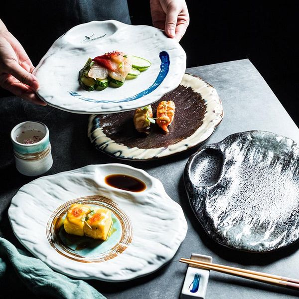 dishes & plates japanese ceramic plate meal dumpling grid black sushi set special-shaped 11 inches
dishes & plates japanese ceramic plate meal dumpling grid black sushi set special-shaped 11 inches