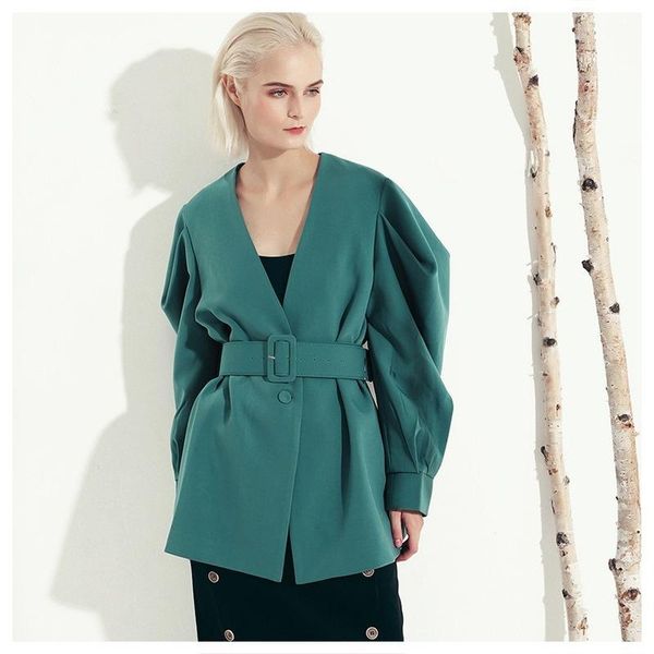 women's suits & blazers spring slim office lady bat sleeve blazer jacket women belt single breasted coat clothes elegant coats female, White;black
women's suits & blazers spring slim office lady bat sleeve blazer jacket women belt single breasted coat clothes elegant coats female, White;black