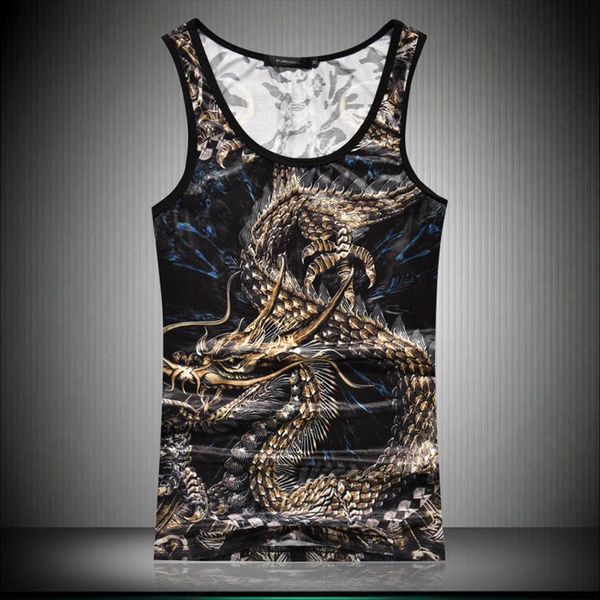 summer dragon printing bodybuilding stringer tank men gyms shirt fitness clothing vest, White;black
summer dragon printing bodybuilding stringer tank men gyms shirt fitness clothing vest, White;black