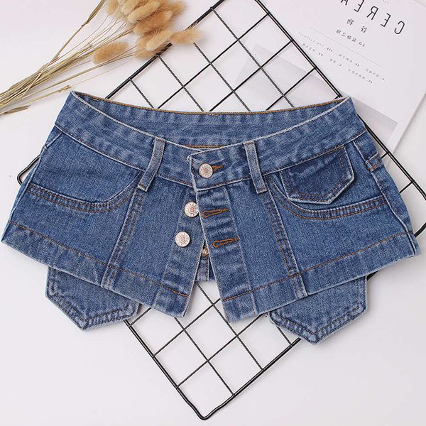 2021denim waistband, women's girdle, dress with suit shirt, fashionable skirt and wide belt, Blue
2021denim waistband, women's girdle, dress with suit shirt, fashionable skirt and wide belt, Blue