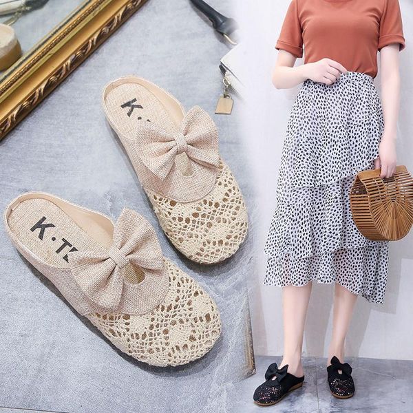 mules for women 2021 ladies' slippers fretwork heels cover toe shoes butterfly-knot loafers flock low luxury slides pantofle fla, Black
mules for women 2021 ladies' slippers fretwork heels cover toe shoes butterfly-knot loafers flock low luxury slides pantofle fla, Black