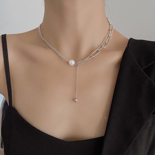 chains hip hop punk asymmetric splicing pearl pendant necklace for women fashion trend silver geometric clavicle chain charm jewelry
chains hip hop punk asymmetric splicing pearl pendant necklace for women fashion trend silver geometric clavicle chain charm jewelry