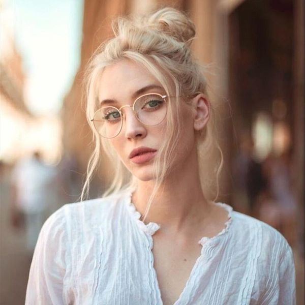 fashion sunglasses frames gold glasses frame female brand designer optical eyeglasses women vintage round metal eyewear clear lens circle, Black
fashion sunglasses frames gold glasses frame female brand designer optical eyeglasses women vintage round metal eyewear clear lens circle, Black