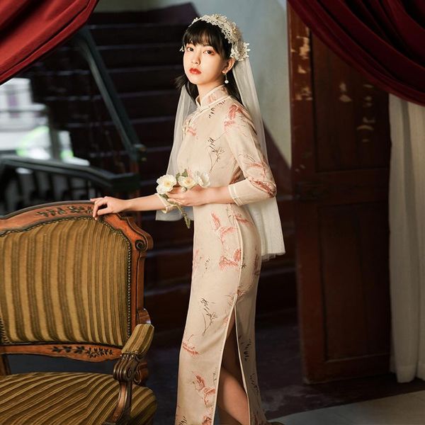 ethnic clothing sleeved young model to improve the wind restoring ancient ways of republic china fashionable 7 minutes sleeve, Red
ethnic clothing sleeved young model to improve the wind restoring ancient ways of republic china fashionable 7 minutes sleeve, Red