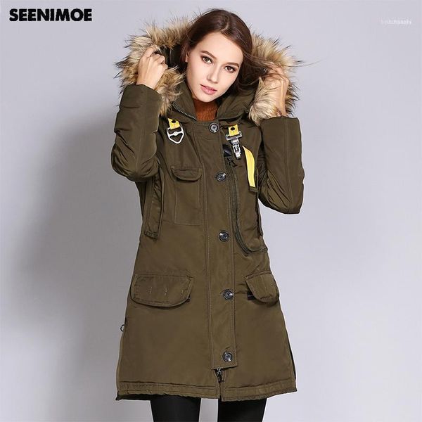 seenimoe women thick winter jacket big faux fur hooded warm parka coats female windbreaker overcoat long womens parkas1, Black
seenimoe women thick winter jacket big faux fur hooded warm parka coats female windbreaker overcoat long womens parkas1, Black