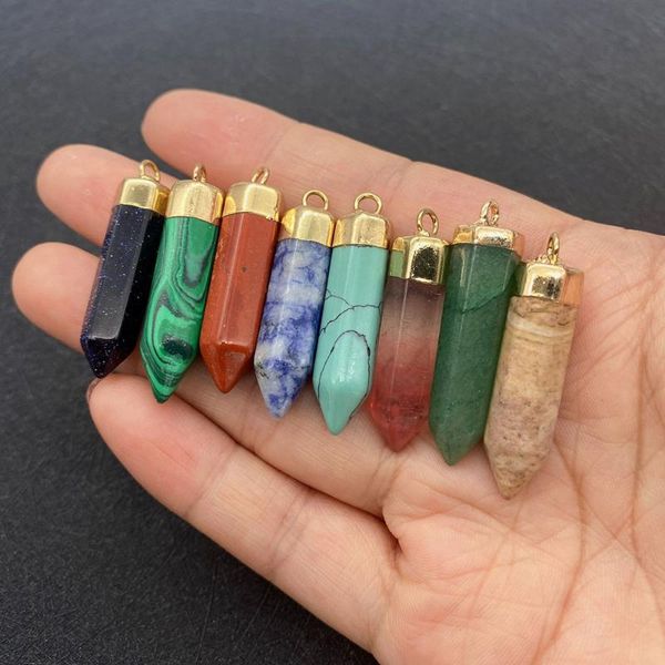 charms natural semi-precious stone pendant cone shape green for diy necklace jewelry making designer wholesale 1pcs, Bronze;silver
charms natural semi-precious stone pendant cone shape green for diy necklace jewelry making designer wholesale 1pcs, Bronze;silver