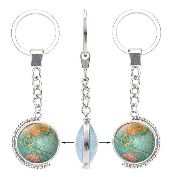 keychains 1pc double-sided rotating globe glass pendant key chain alloy fashion meaningful gift accessories, Silver
keychains 1pc double-sided rotating globe glass pendant key chain alloy fashion meaningful gift accessories, Silver