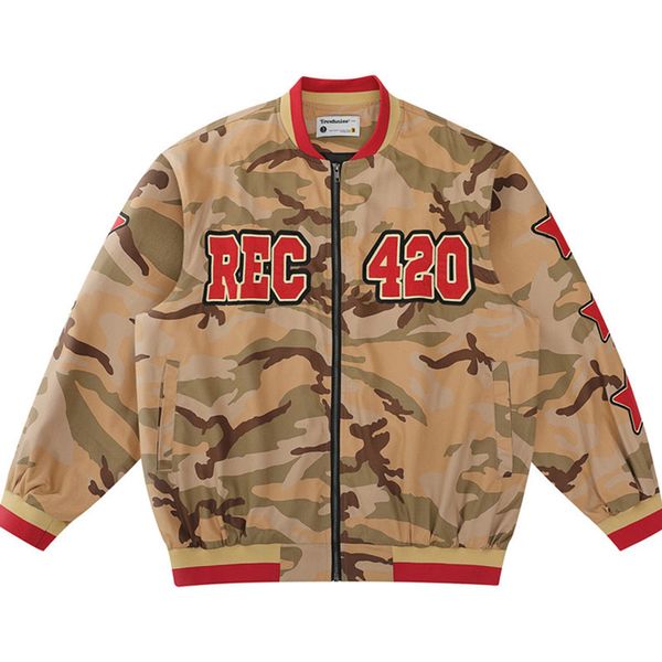 women's jackets women embroidered letters camouflage american jacket vintage high street wears turtlenecks uniform baseball jackets fal, Black;brown
women's jackets women embroidered letters camouflage american jacket vintage high street wears turtlenecks uniform baseball jackets fal, Black;brown