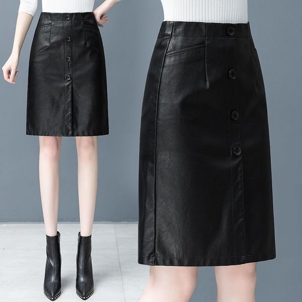 autumn and winter single-breasted fashion royal leather skirt ladies clothes y309 ime8, Black
autumn and winter single-breasted fashion royal leather skirt ladies clothes y309 ime8, Black
