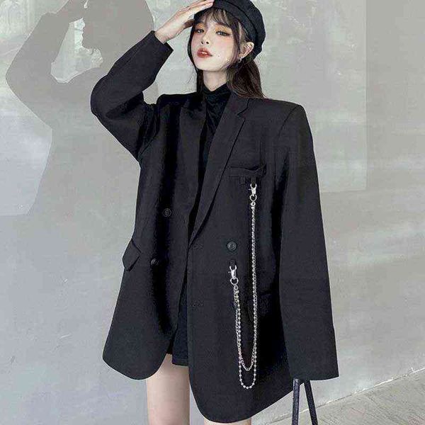 women's suit jacket, black retro suit, loose and exquisite, spring and autumn, 2022, White;black
women's suit jacket, black retro suit, loose and exquisite, spring and autumn, 2022, White;black