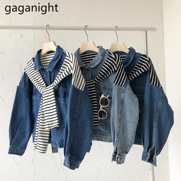 gaganight women striped shawl denim bomber jean jacket lady casual fake two pieces loose streetwear female autumn winter coat, Black;brown
gaganight women striped shawl denim bomber jean jacket lady casual fake two pieces loose streetwear female autumn winter coat, Black;brown
