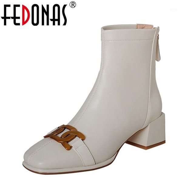boots fedonas genuine leather women ankle fashion concise casual working autumn winter thick heels metal decoration shoes woman1, Black
boots fedonas genuine leather women ankle fashion concise casual working autumn winter thick heels metal decoration shoes woman1, Black