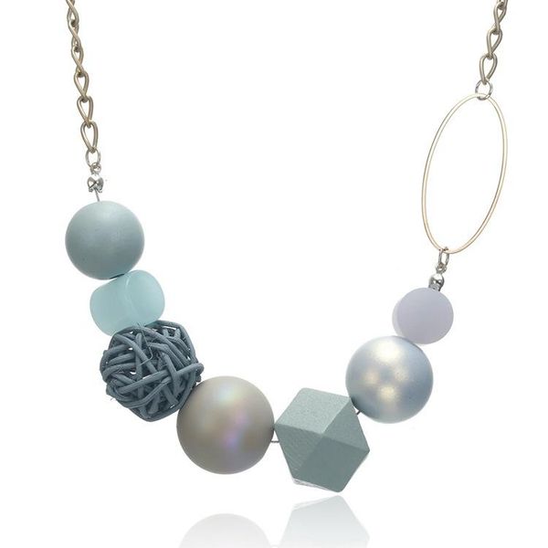 chokers women's acrylic beads necklace for women hand-made round geometric wood necklaces pendants fashion jewelry party, Golden;silver
chokers women's acrylic beads necklace for women hand-made round geometric wood necklaces pendants fashion jewelry party, Golden;silver