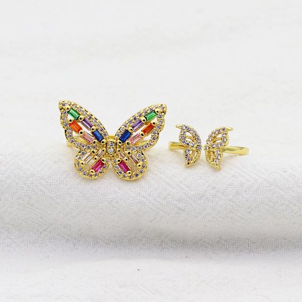 wedding rings luxury crystal for women 2021 open adjustable shine rainbow butterfly weddings party jewelry gifts, Slivery;golden
wedding rings luxury crystal for women 2021 open adjustable shine rainbow butterfly weddings party jewelry gifts, Slivery;golden