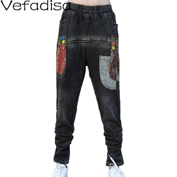 women's jeans vefadisa spring women denim harem pants 2021 fake zippers pleated elastic waist full length qyf5147, Blue
women's jeans vefadisa spring women denim harem pants 2021 fake zippers pleated elastic waist full length qyf5147, Blue