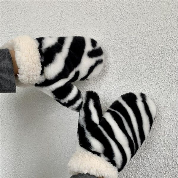 five fingers gloves halter zebra pattern plush mittens female winter trendy korean style thickened warm and cute girl' heart japanese, Blue;gray
five fingers gloves halter zebra pattern plush mittens female winter trendy korean style thickened warm and cute girl' heart japanese, Blue;gray