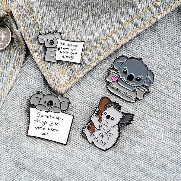 save my home enamel pin custom cartoon koala bear tips brooches badge for bag lapel buckle animal jewelry gift for friend, Blue
save my home enamel pin custom cartoon koala bear tips brooches badge for bag lapel buckle animal jewelry gift for friend, Blue